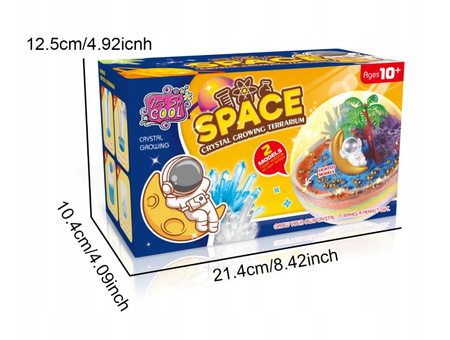 Hodowla Kryształów LED Kreatywny Zestaw Edukacyjny Akwarium Astronauta DIY