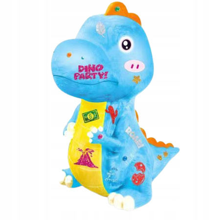 Skarbonka Dla Dzieci Dinozuar Duży Zestaw Kreatywny Figurka Farbki Naklejki