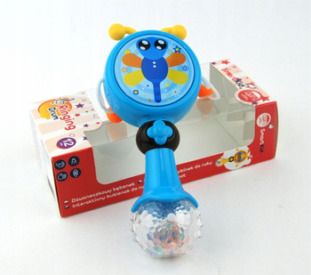 ZABAWKA DLA MALUCHA GRZECHOTKA BEBENEK 15 CM 12+