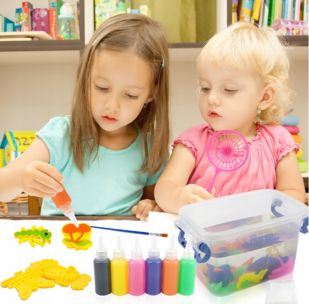 MASA PLASTYCZNA AQUA GEL DIY DLA DZIECI KREATYWNE KOLOROWE FIGURKI WODNE
