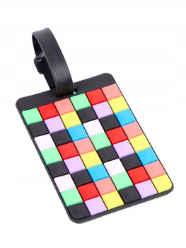 ADRESOWNIK ZAWIESZKA NA BAGAŻ IDENTYFIKATOR WALIZKA SZACHOWNICA