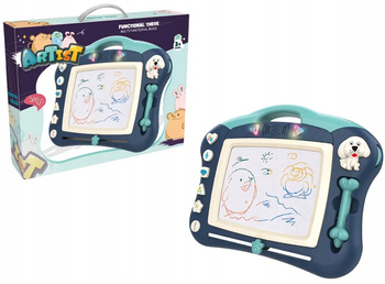 ZNIKOPIS INTERAKTYWNA NIEBIESKA TABLICA MAGNETYCZNA DLA DZIECI KREATYWNA