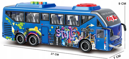 Autobus Miejski Trolejbus Napęd Otwierane Drzwi Dźwięk Światła Niebieski