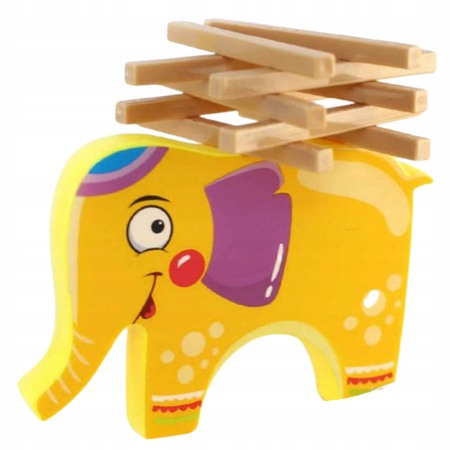 GRA ZRĘCZNOŚCIOWA RODZINNA SŁONIK PATYCZKI EDUKACYJNA KREATYWNA ELEPHANT