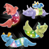 Gąsienica Sensoryczna Antystresowa Pop Tube LED Triceratops Dino Świecąca