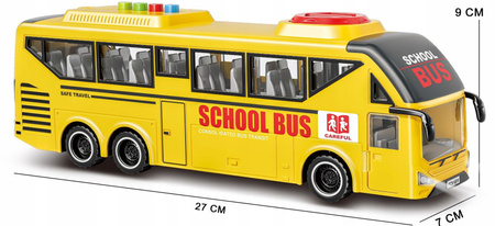 Autobus Szkolny Trolejbus z Napędem Otwierane Drzwi Dźwięk Światła Żółty