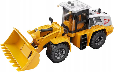 Koparka Pojazd Budowlany Efekty Świetlne Dźwiękowe Ruchoma Łyżka Pomarańcz