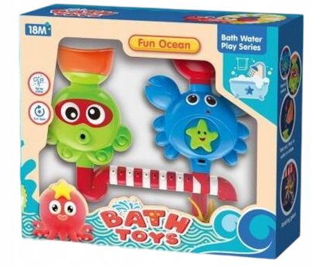 Zabawka do Kąpieli z Fontanną Krab Ośmiornica Przyssawki Dzieci Wanna Woda