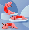 Gąsienica Sensoryczna Antystresowa Pop Tube LED Triceratops Dino Świecąca