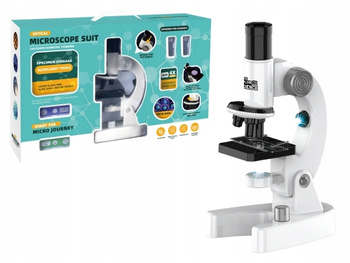MIKROSKOP DLA DZIECI CYFROWY LED 1200x ZESTAW NAUKOWY EDUKACYJNY AKCESORIA
