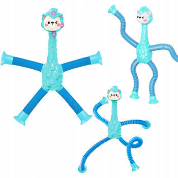 ROZCIĄGAJĄCE SENSORYCZNA ALPAKA LAMA ANTYSTRESOWA PRZYSSAWKA FIDGET POP LED