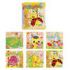 Drewniane Puzzle Klocki Edukacyjne 6w1 Układanka Farma Zabawa Dla Dzieci