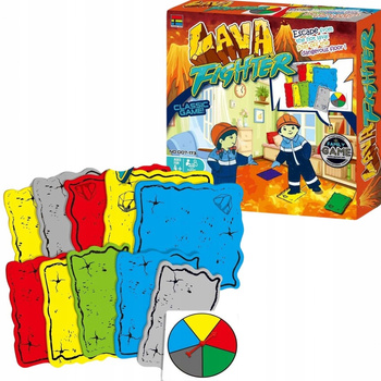 Podłoga To Lawa Zręcznościowa Gra Planszowa Kolorowe Pola Tarcza Wskazówka