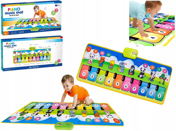 INTERAKTYWNA MATA EDUKACYJNA KRESKÓWKI ODGŁOSY ZWIERZĄT PIANINO SENSORYCZNA