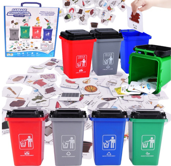 GRA ZRĘCZNOŚCIOWA NAUKA SEGREGACJA ŚMIECI KARTY