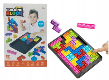 Sensoryczna Układanka Antystresowa Pop It Klocki Kreatywna Wyciszająca