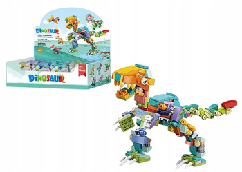 KLOCKI KONSTRUKCYJNE FIGURKI MODELE DINOZAUR ZWIERZĘTA PREHISTORYCZNE EDU
