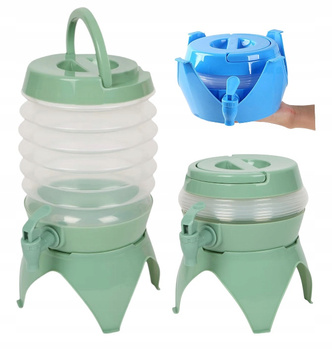 Zielony Składany Dozownik Na Napoje Z Kranikiem 3,3L Dystrybutor Na Imprezy