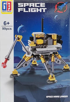 KLOCKI UKŁADANKA KOSMICZNY LĄDOWNIK MARS SPACE MARS LANDER 99elem