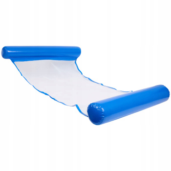 DMUCHANY HAMAK WODNY MATERAC LEŻAK DO BASENU PŁYWAJĄCY POMPOWANY NIEBIESKI