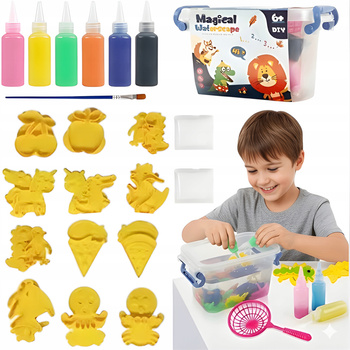 MASA PLASTYCZNA AQUA GEL DIY DLA DZIECI KREATYWNE KOLOROWE FIGURKI WODNE