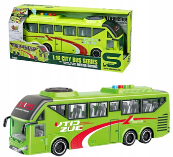 Autobus Miejski Trolejbus z Napędem Otwierane Drzwi Dźwięk Światła Zielony