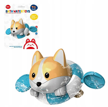 Pływający Piesek Corgi Mechaniczna Zabawka Wodna do Kąpieli dla Dzieci