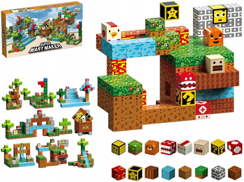 Klocki Magnetyczne Konstrukcyjne 3D Sześciany Bloki Kostki Pixele 100el