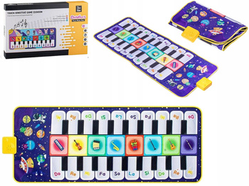 INTERAKTYWNA MATA PIANINKO DO TAŃCA EDUKACYJNA GRAJĄCA MUZYKA SENSORYCZNA