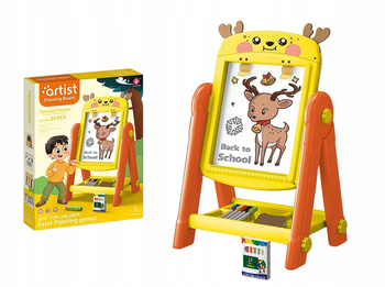 Dwustronna Tablica Jeleń Kreatywny Zestaw dla Małych Odkrywców Akcesoria