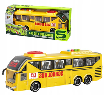 Autobus Szkolny Trolejbus z Napędem Otwierane Drzwi Dźwięk Światła Żółty