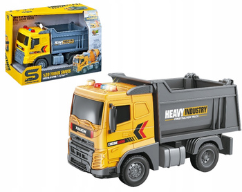 Pojazd Budowlany Wywrotka Efekty Świetlne Dźwiękowe Podnoszony Kiper Żółty