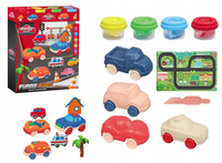 Masa Plastyczna Magiczna Ciastolina Zestaw Samochody Auta Kreatywna Zabawa