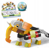 12w1 KLOCKI KONSTRUKCYJNE 3D FIGURKI MODELE ZWIERZĘTA AFRYKI ŚWIAT EGZOTYKA