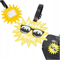 Adresownik Zawieszka Identyfikator Słońce na Bagaż Torbę Walizkę