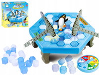 Gra Zręcznościowa Zbij Pingwina Na Lodowisku Planszowa Rodzinna Lód Pułapka