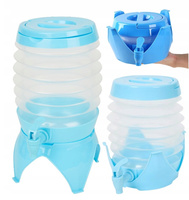 Niebieski Składany Dozownik Na Napoje Z Kranikiem 3,3L Dystrybutor Imprezy