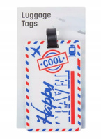 ADRESOWNIK ZAWIESZKA NA BAGAŻ IDENTYFIKATOR LOTNISKO COOL HAPPY TRAVEL